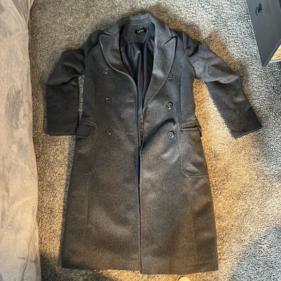 Dark gray pea coat - worn only twice! Ralph Lauren - Picture 1 of 4